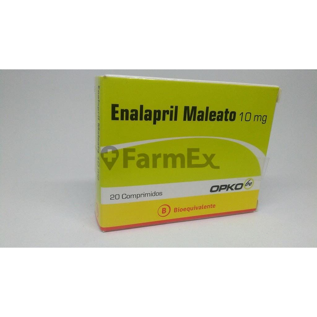 Enalapril 10 mg x 20 comprimidos susc-1 de 4 meses Farmex-Suscripciones-Persistente